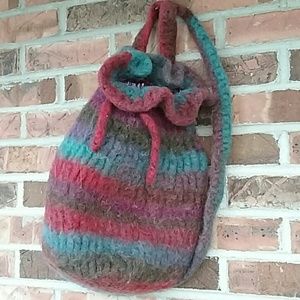 Hippie drawstring bag.